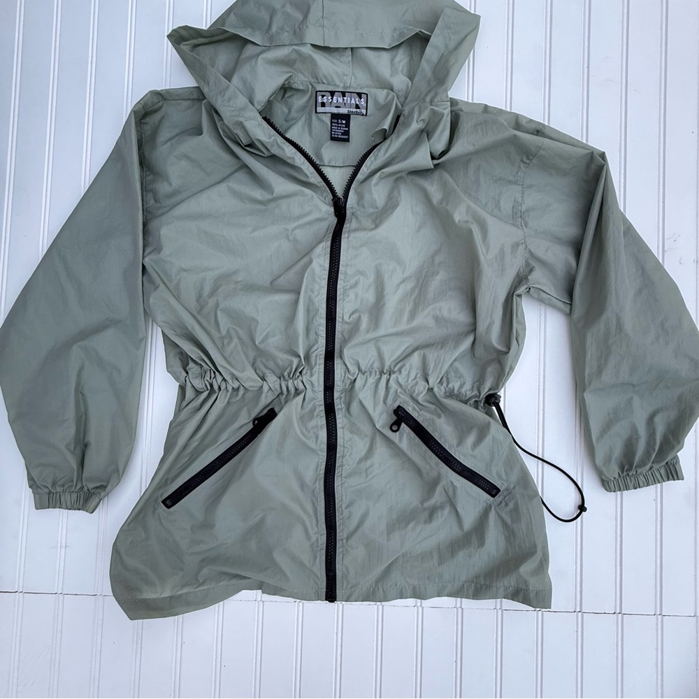 Hooded  Rain Jacket in Sage by Shedrain